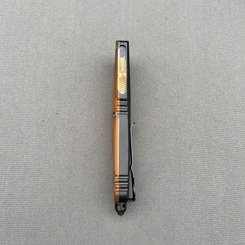 Mit COMBAT TROODON CNC PEI+Aviation Aluminum Survival EDC Tool Camping Outdoor Hunting tactical defence pocket OTF complete knife parts