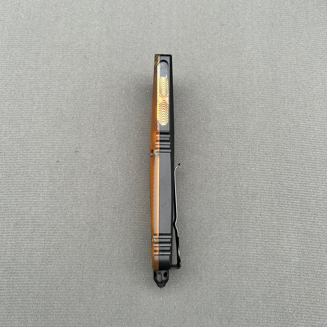 Mit COMBAT TROODON CNC PEI+Aviation Aluminum Survival EDC Tool Camping Outdoor Hunting tactical defence pocket OTF complete knife parts