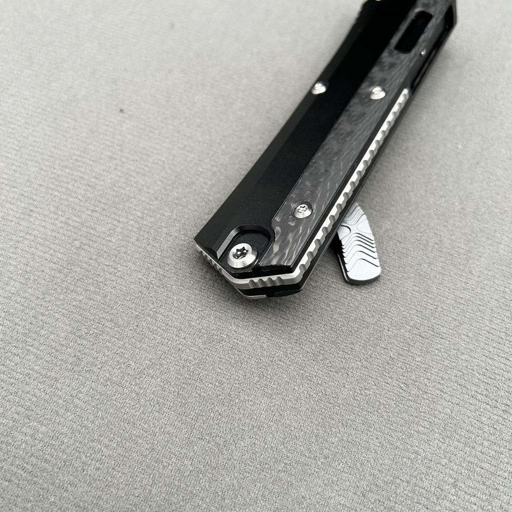 MIT Glykon Knife CNC carbon fibre aviation aluminum Hunting Tactical Combat EDC Outdoor Self-defense Pocket complete Knives Parts