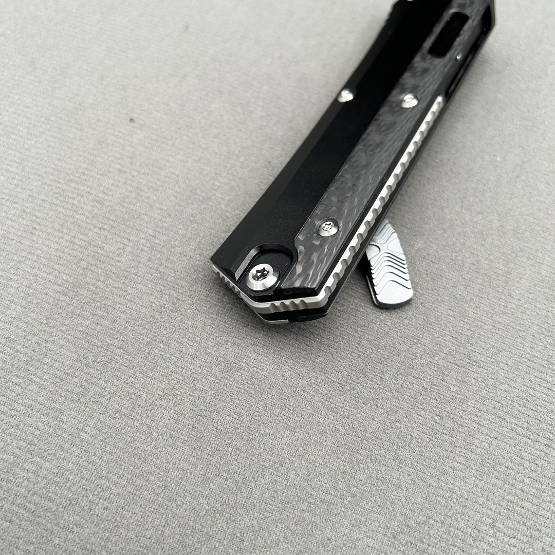 MIT Glykon Knife CNC carbon fibre aviation aluminum Hunting Tactical Combat EDC Outdoor Self-defense Pocket complete Knives Parts