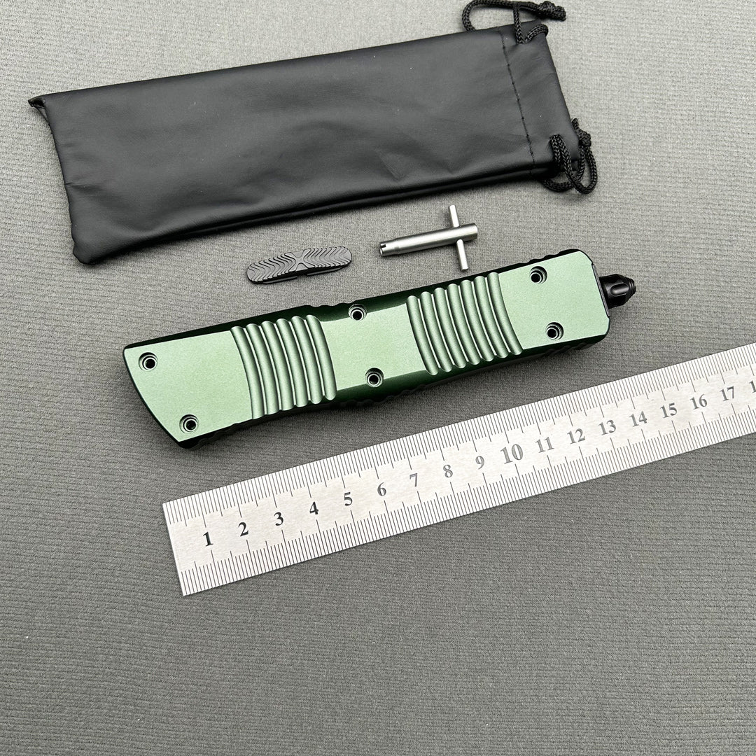 MT Combat Troodon Green CNC Aviation Aluminum Survival EDC Tool Camping Outdoor Hunting pocket OTF complete knife parts