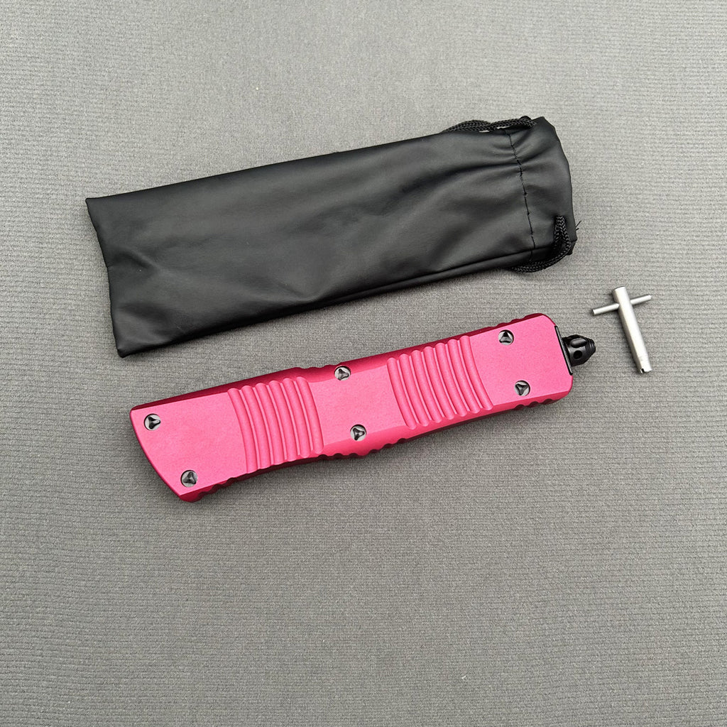 MT Combat Troodon RED CNC Aviation Aluminum Survival EDC Tool Camping Outdoor Hunting pocket OTF complete knife parts