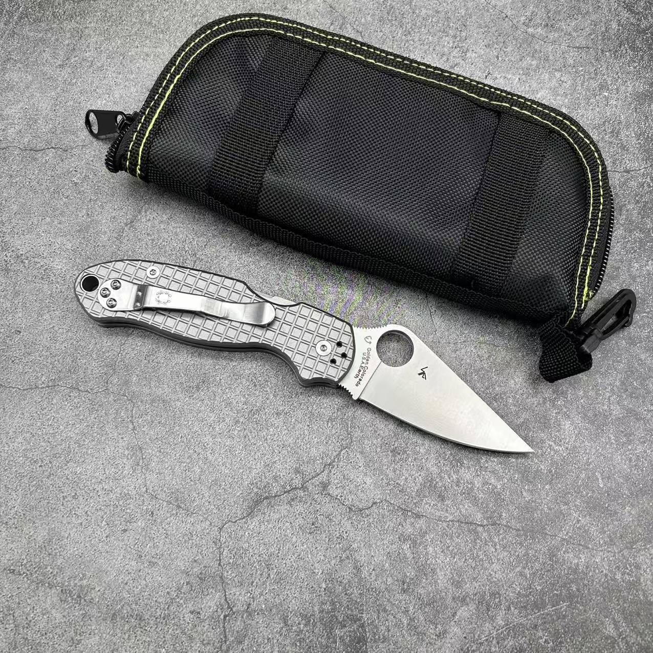 SP C223 Titanium handle Folding knife S35VN blade Camping Outdoor Survival Tactical Folding Knife