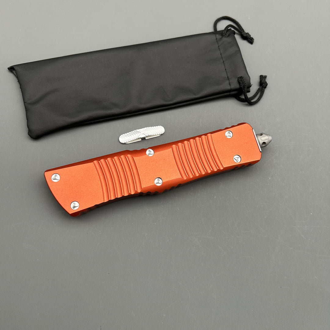 MT Combat Troodon Orange CNC Aviation Aluminum Survival EDC Tool Camping Outdoor Hunting pocket OTF complete knife parts