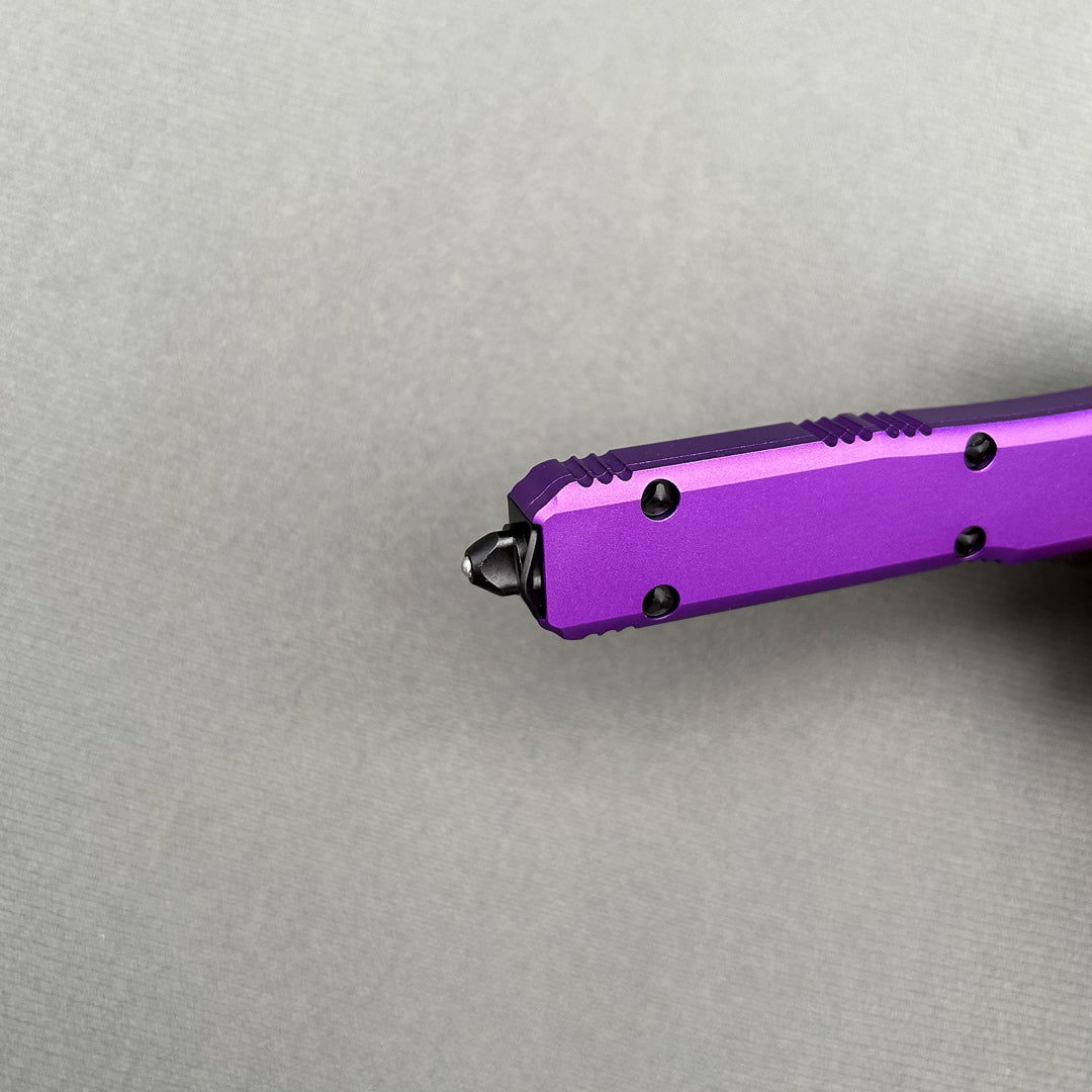 MT UT Purple Handle CNC aviation aluminum Hunting Survival Tactical Combat EDC Outdoor Camping defense Pocket Hiking complete Knife Parts