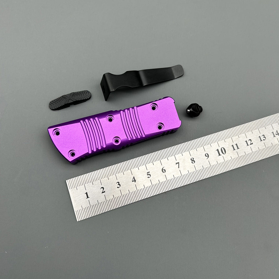 Mit Mini COMBAT TROODON Purple knife Survival EDC Tool Camping Outdoor Hunting tactical Gear Self-defense pocket complete knife parts