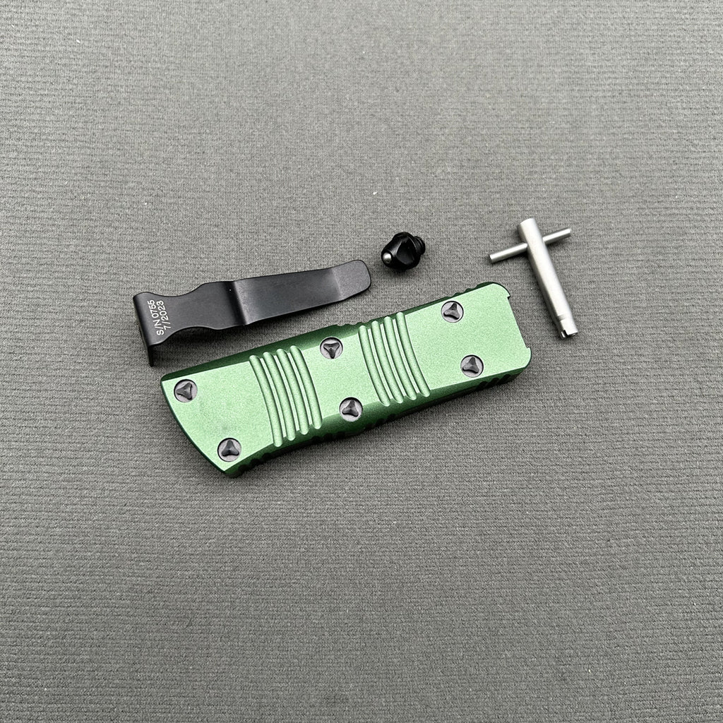 Mit Mini COMBAT TROODON Green knife Survival EDC Tool Camping Outdoor Hunting tactical Gear Self-defense pocket complete knife parts
