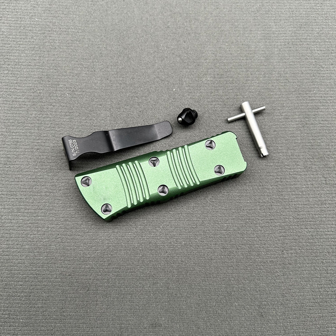 Mit Mini COMBAT TROODON Green knife Survival EDC Tool Camping Outdoor Hunting tactical Gear Self-defense pocket complete knife parts